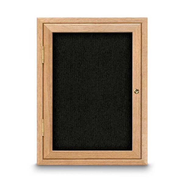 Sliding Door Indoor Enclosed Corkboard, 7